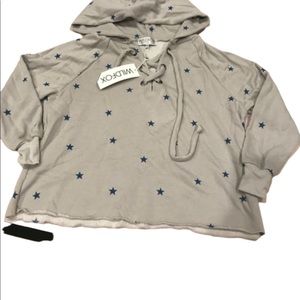 WILDFOX Football Star Hutton Sweatshirt size M NWT